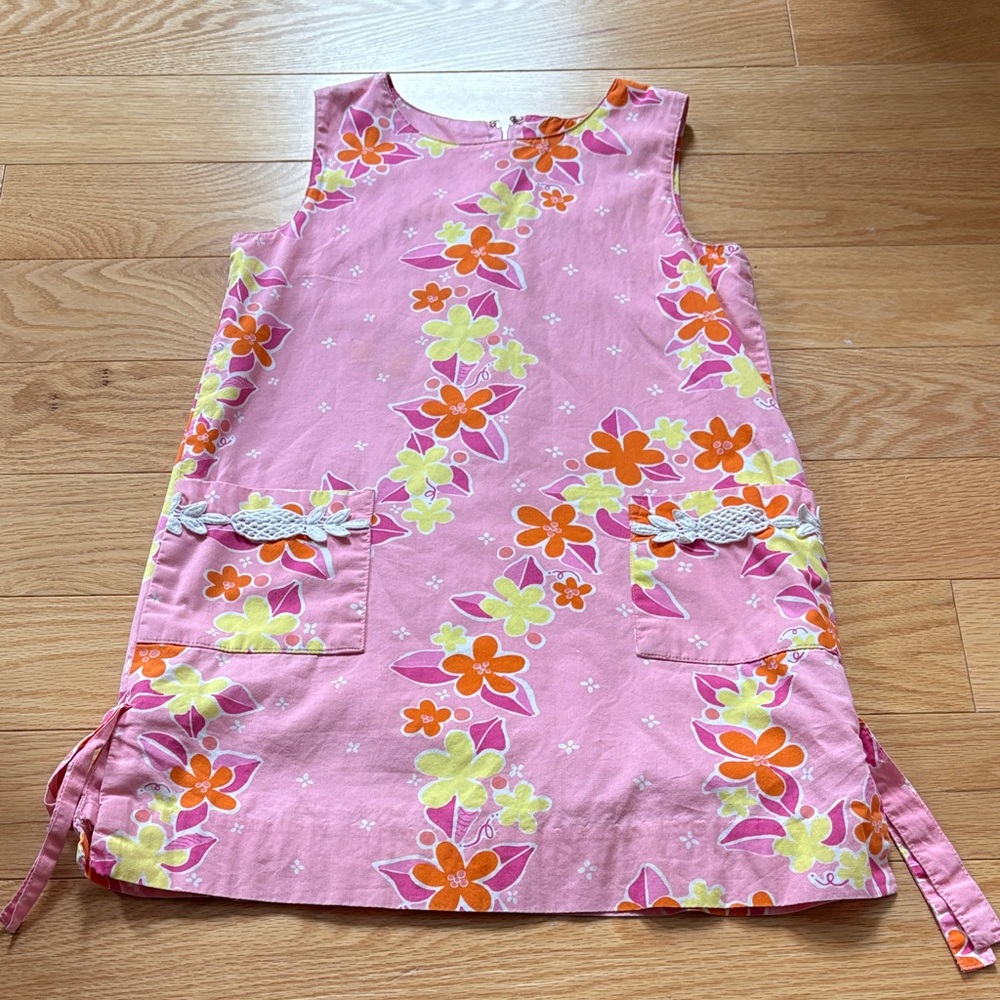 Lilly Pulitzer Pink Floral Kids Dress